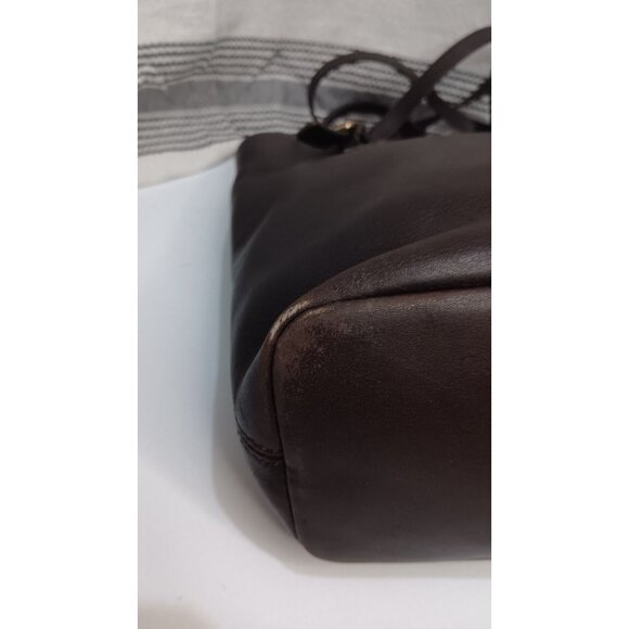 Coach Brown Leather Legacy 9803 Vintage Classic United States Bucket Handbag - Picture 9 of 11